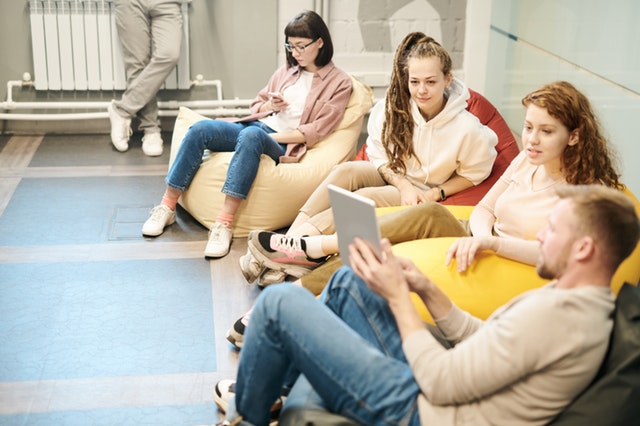 this image is intended to show behavior change communication